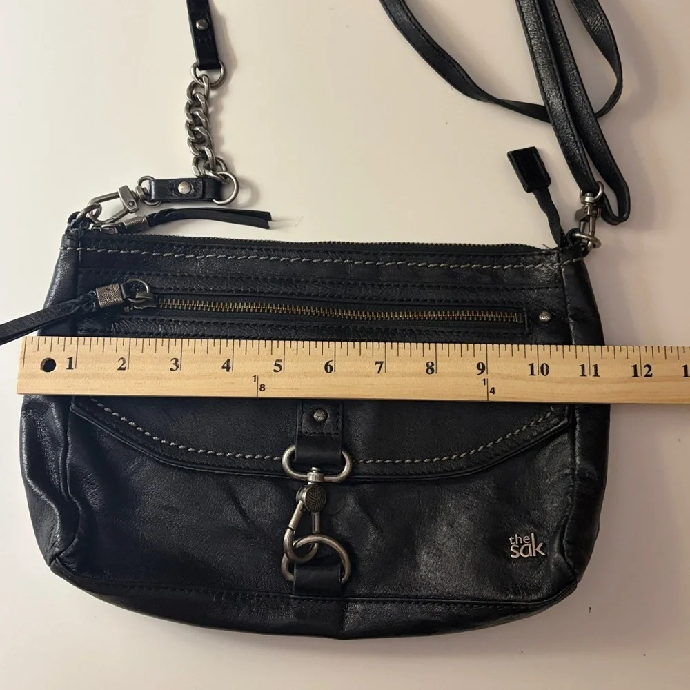 The Sak Crossbody Bag Black Leather - Picture 9 of 11
